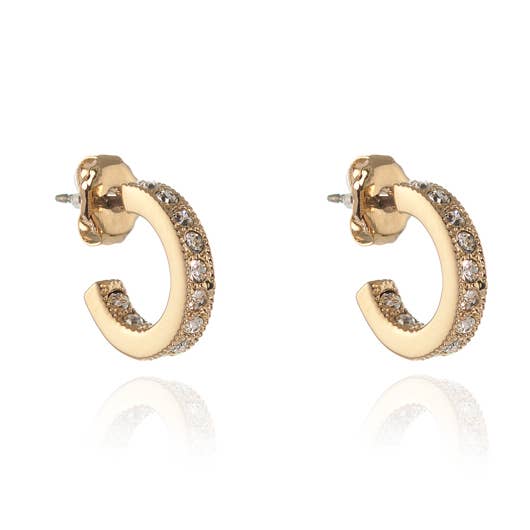 Brincos Cachet Saga 12mm Argola 18ct Banhado a Ouro por atacado de Cachet London