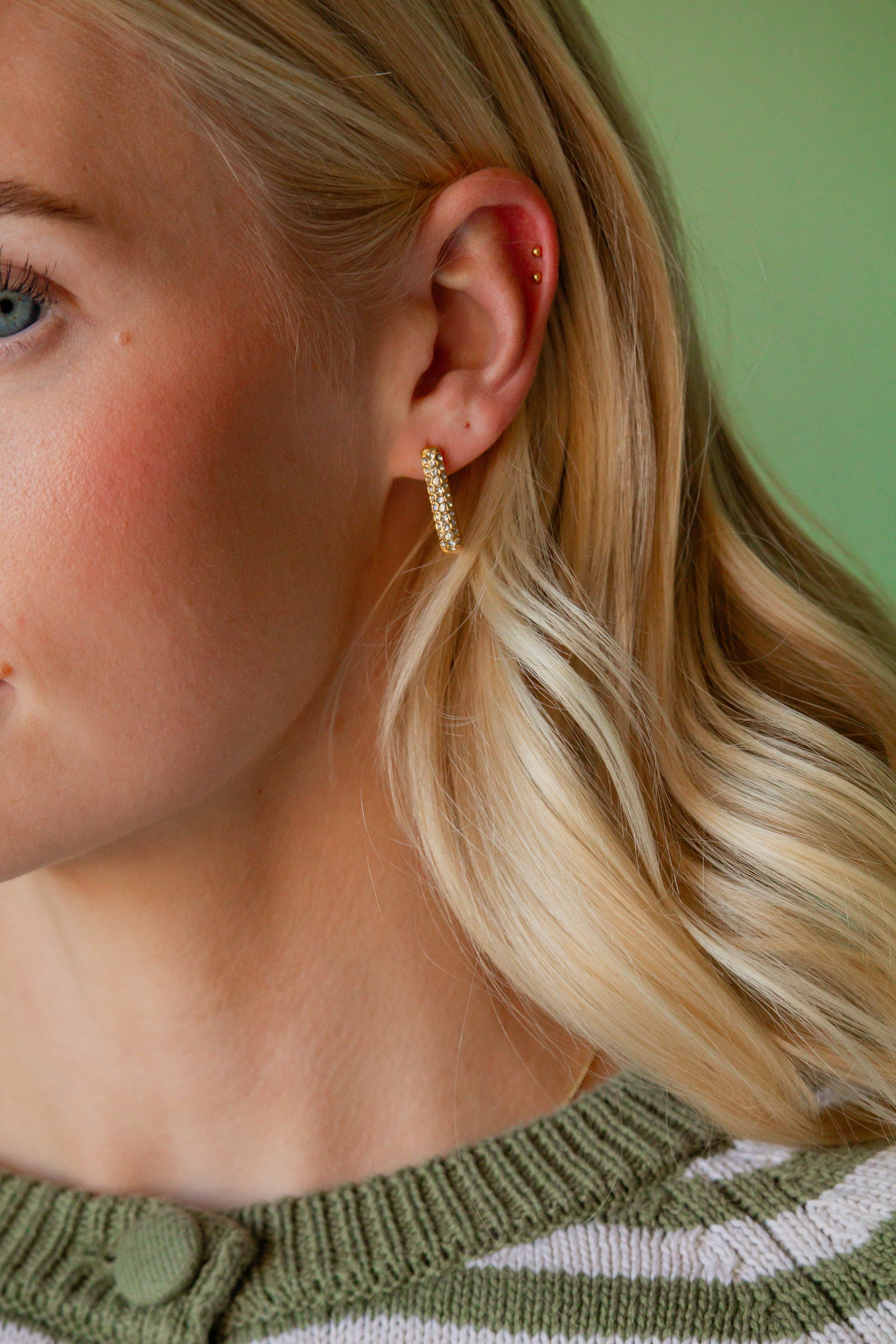 Shop Andi - Wholesale Hoop Earrings - Big Crystal Link Hoops1