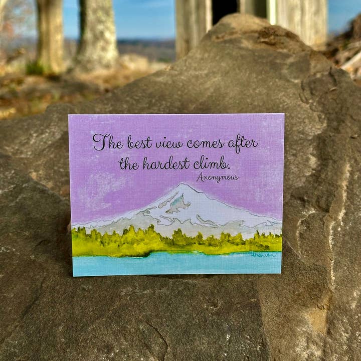 Nan Van Art - Wholesale Everyday Greeting Card - The Best View: Mt. Hood1