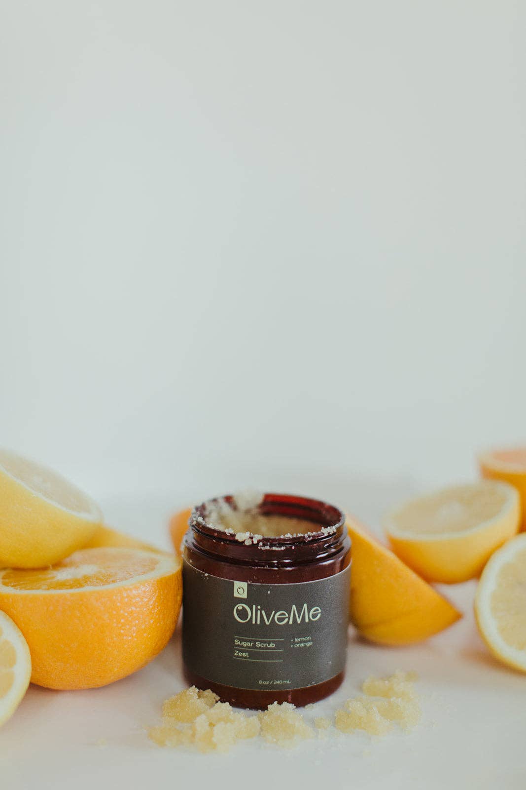 OliveMe - Wholesale Body Scrub/Exfoliant - Sugar Scrub | Face & Body All Natural | Olive Oil Sugar Scru0