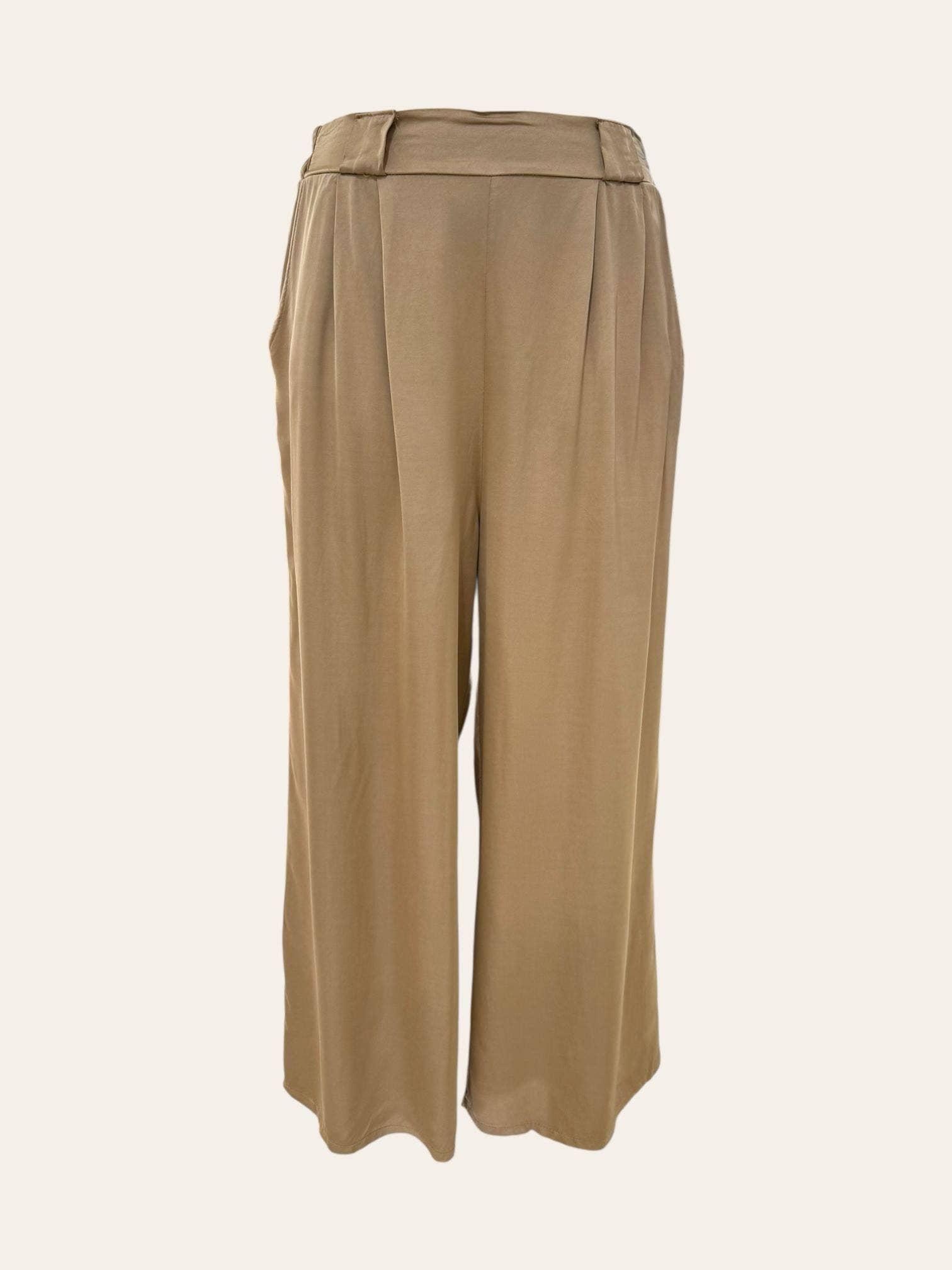 C'MELODIE - Wholesale Pants - Women's - Plus Size - Elegant Pleated Wide-Leg Pants1