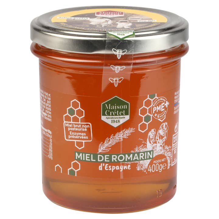Rosemary honey 400g for wholesale by Maison CRÉTET
