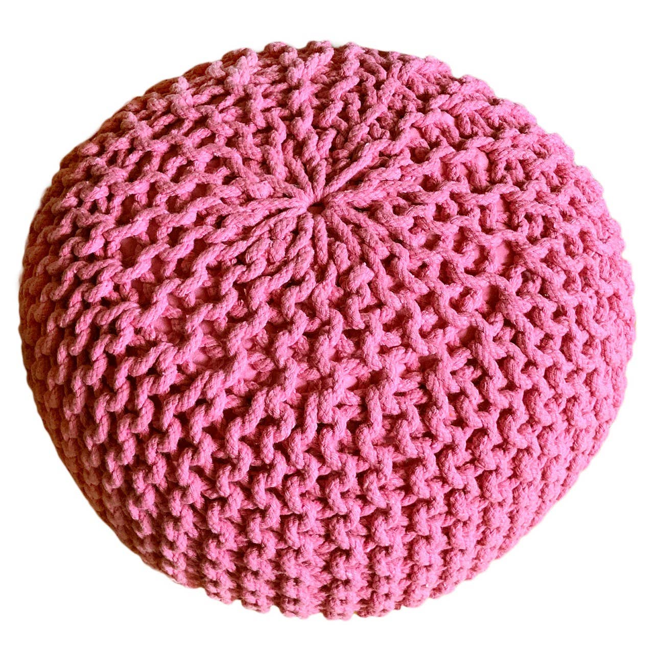 Voglrieder - Wholesale Pouf - Pouf, diameter 55 cm, knitted stool, pouf, pouf, floor cushion, large59