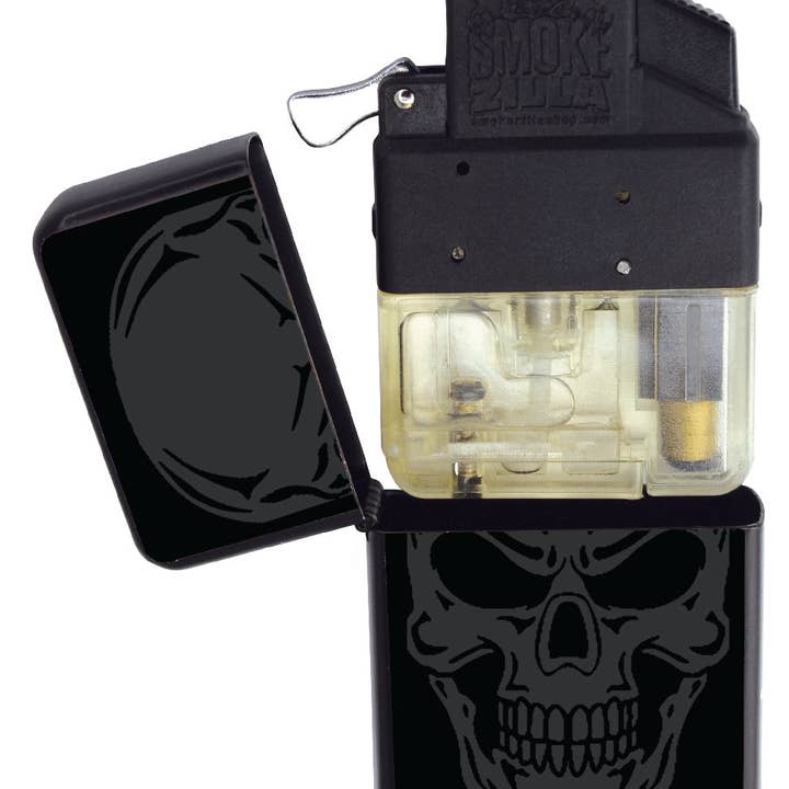 Novelty Brands - Wholesale Retailer Display - Home & Living - Smokezilla Black Flip Torch Lighter Assortment- 12/Display5