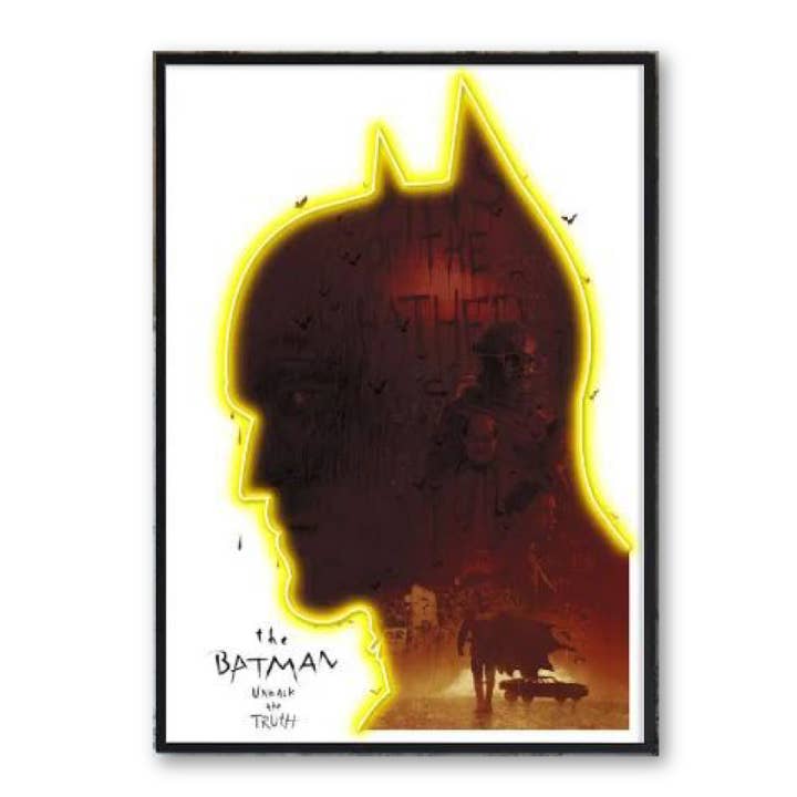 Batteriebetriebenes Neon-Batman-Filmplakat für den Großhandel von Woooow Arte