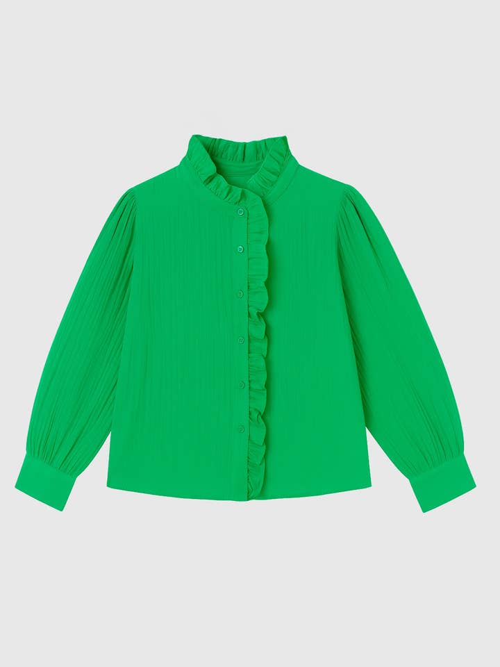 STEFILOU SHIRT green for wholesale by An'ge