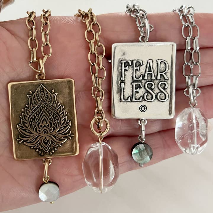 Katia Designs - Wholesale Pendant/Charm Necklace - "Fearless" Mandala Original Necklace