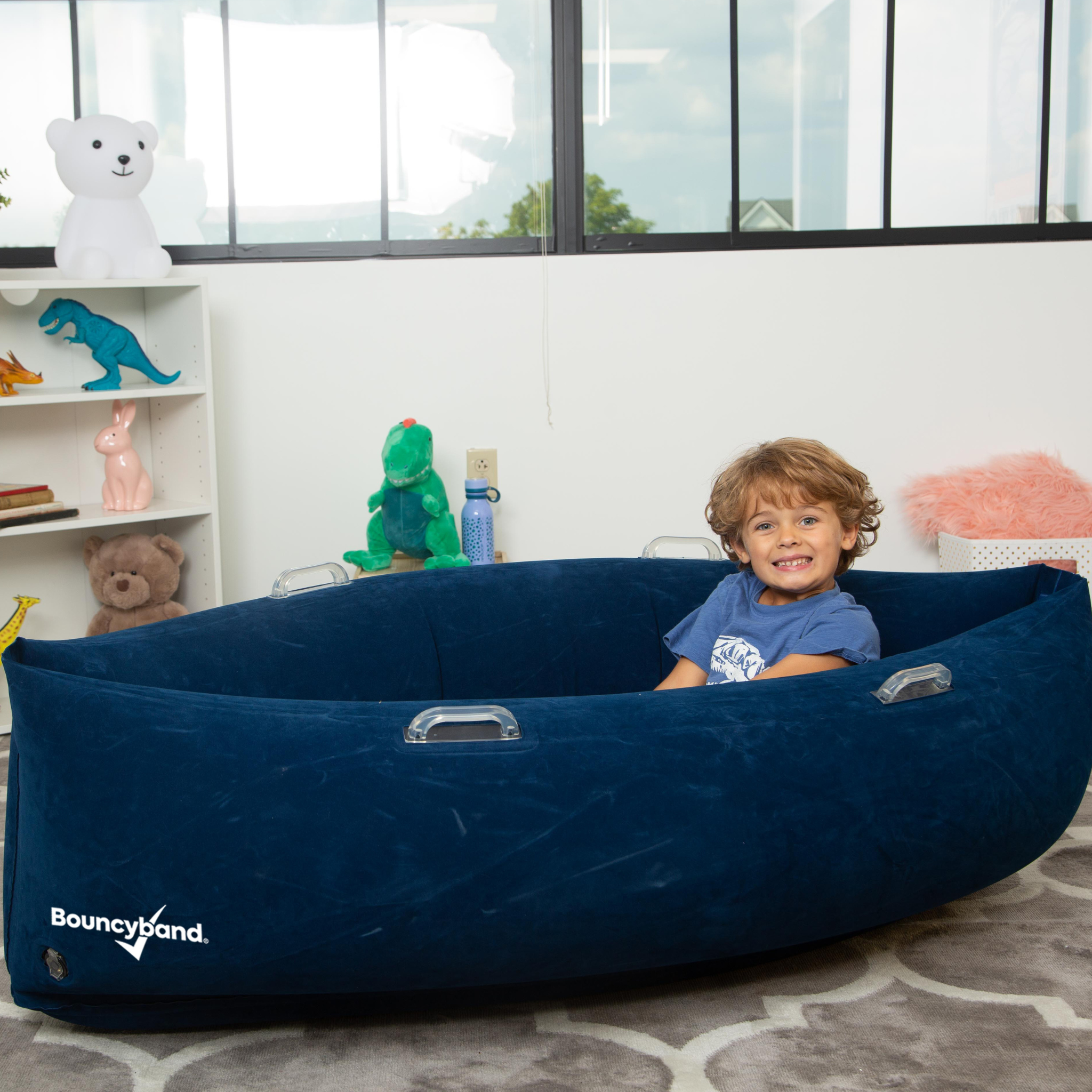 Bouncyband LLC - Wholesale Inflatable Toy - Kids & Baby - Fun & Comfy Hugging Peapod 60" Ages 6-12 up to 3-5'1" Tall5