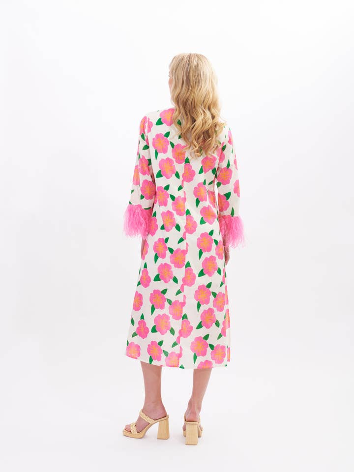 Kathleen Maeve - Wholesale Kaftan - Women's - Dolly Feather Kaftan | Hibiscus
