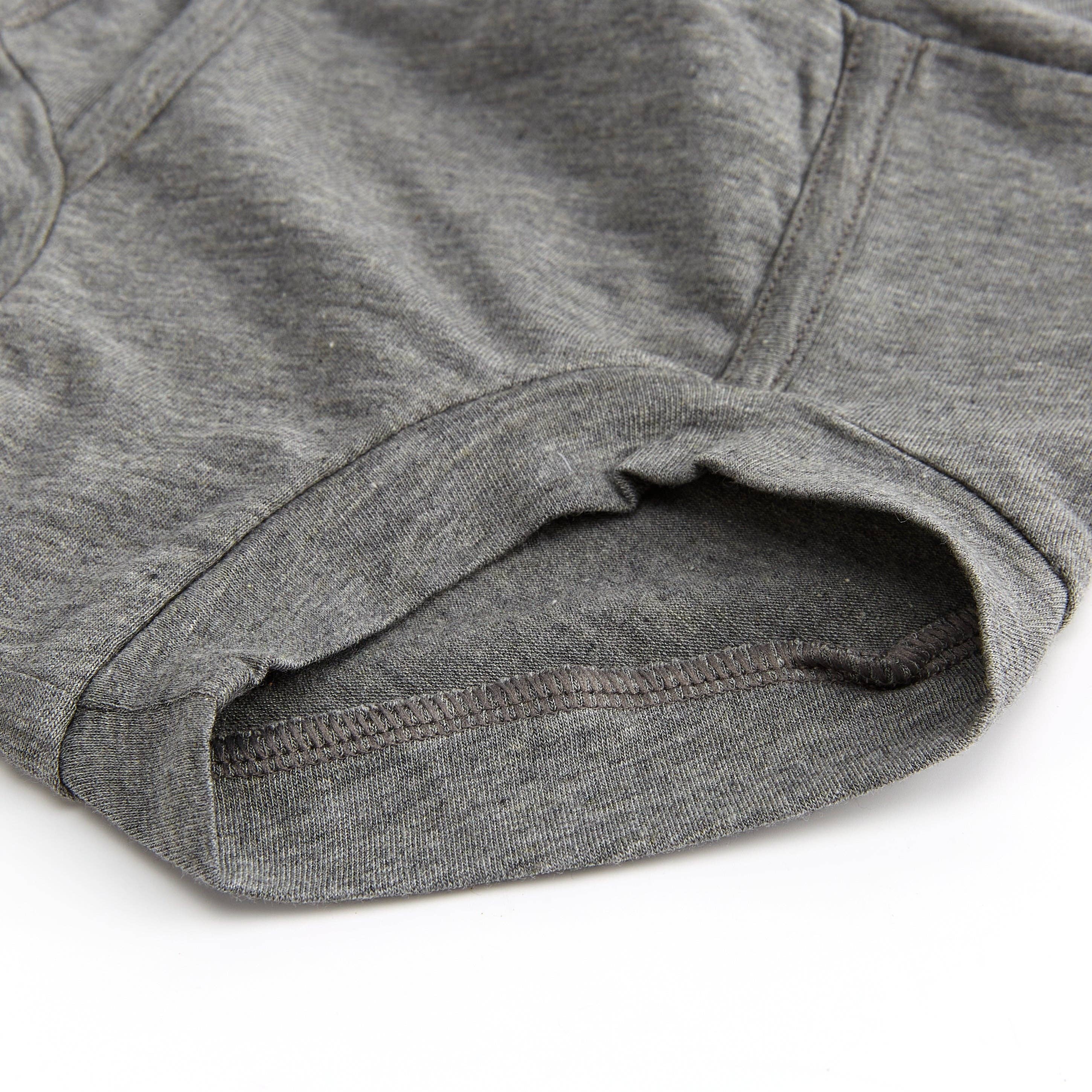 Lulu Funk – wholesale Underwear – Child – Bamboo and Organic Cotton Boys Underwear Y-front - Dark Grey Marle3