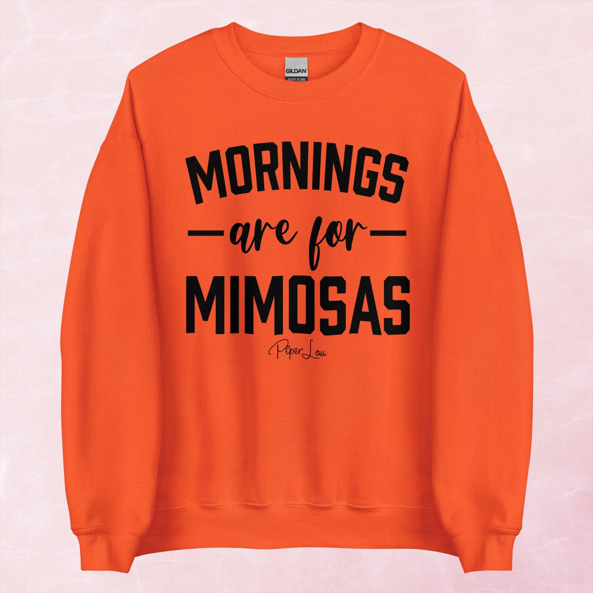 Piper Lou Collection - Wholesale Graphic Sweatshirt - Women's - Mornings Are For Mimosas Graphic Crewneck Sweatshirt8