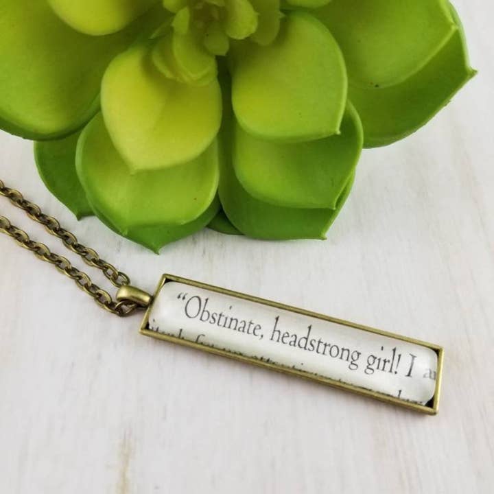 Book Quote Pendants for wholesale by Erin Casey Crafts