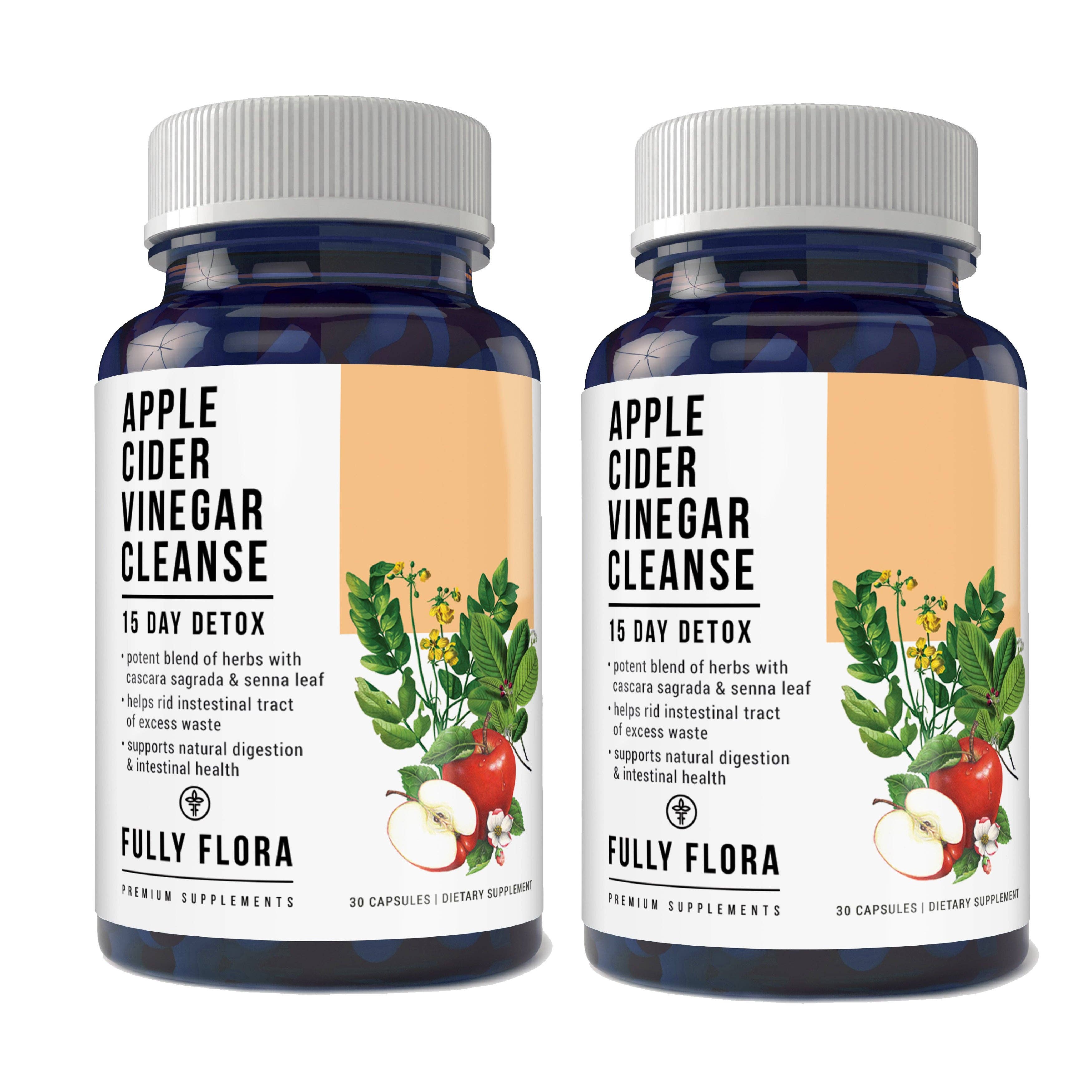 Totally Products – wholesale Oral supplement/vitamin – Fully Flora Apple Cider Vinegar Cleanse Natural Detox and Weight Loss (30 Capsules)3