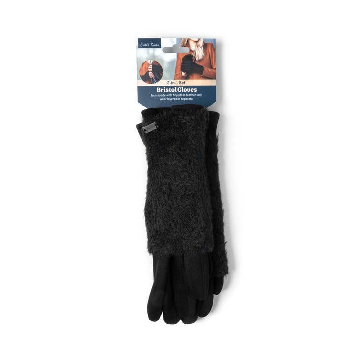 DM Merchandising - Wholesale Gloves - Women's - Britt’s Knits Bristol 2-in-1 Fingerless Gloves Open Stock10