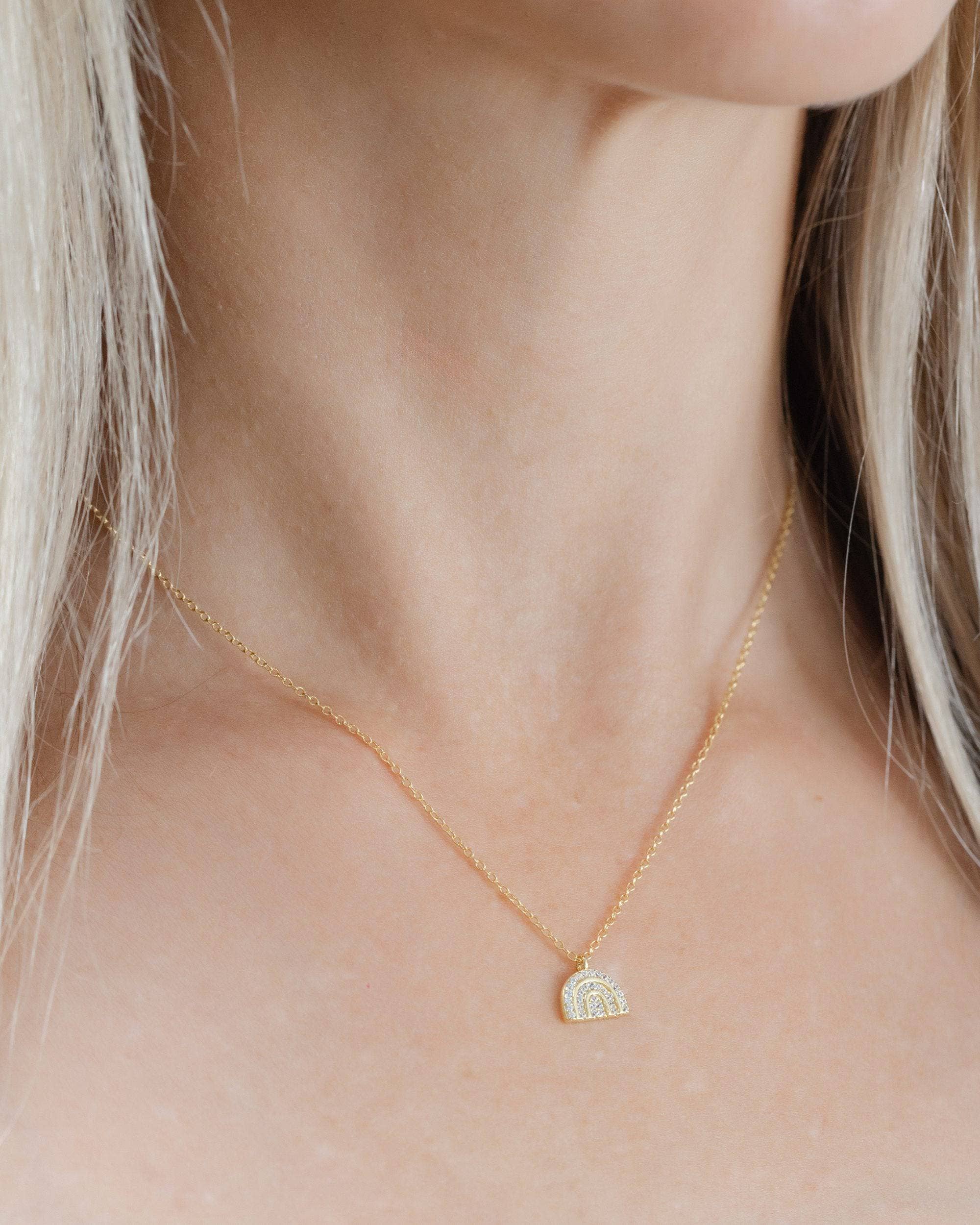 Coast and Cove - Wholesale Pendant/Charm Necklace - Crystal Rainbow Necklace1