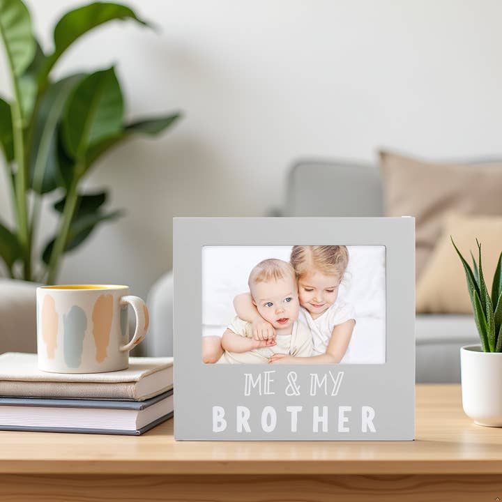 Pearhead - Wholesale Picture Frame - Kids & Baby - Me and My Brother Sentiment Picture Frame, Gray2