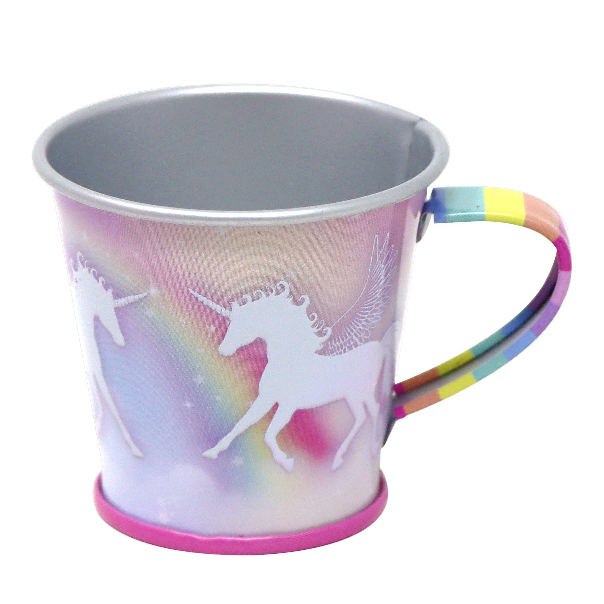 Pink Poppy USA - Wholesale Toy Feeding Set - Kids - Unicorn Dreamer 9 Piece Tin Tea Set in Carry Case7