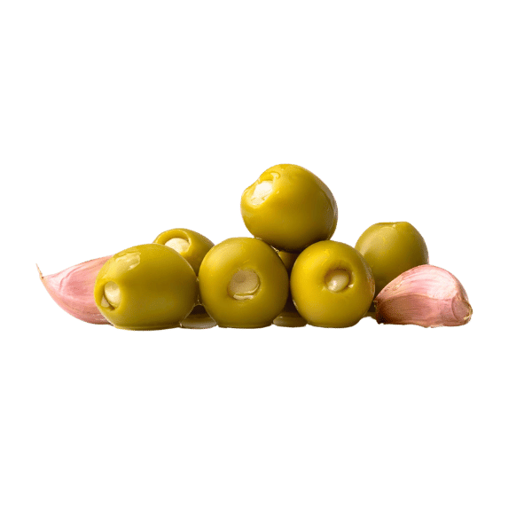 The French Farm - Wholesale Olives - Triana Olivas Garlic stuffed Gordal Olives 9.88oz2
