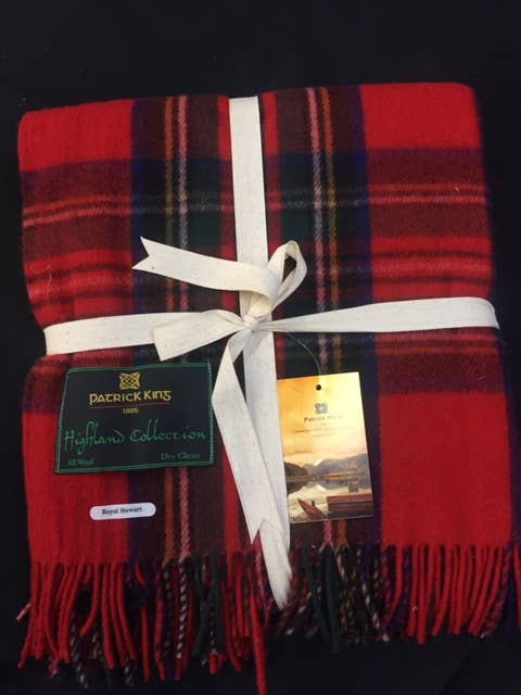 Patrick King Woollen Company - Wholesale Throw Blanket - Royal Stewart Deluxe Highland Blanket1