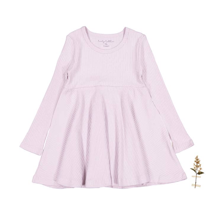 The Long Sleeve Dress - Lilac for wholesale by Lovely Littles