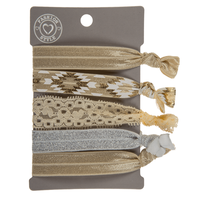 Out of the blue KG - Vendita all'ingrosso Elastico per capelli - Fascia tessile per capelli/braccialetto, stile alla moda3