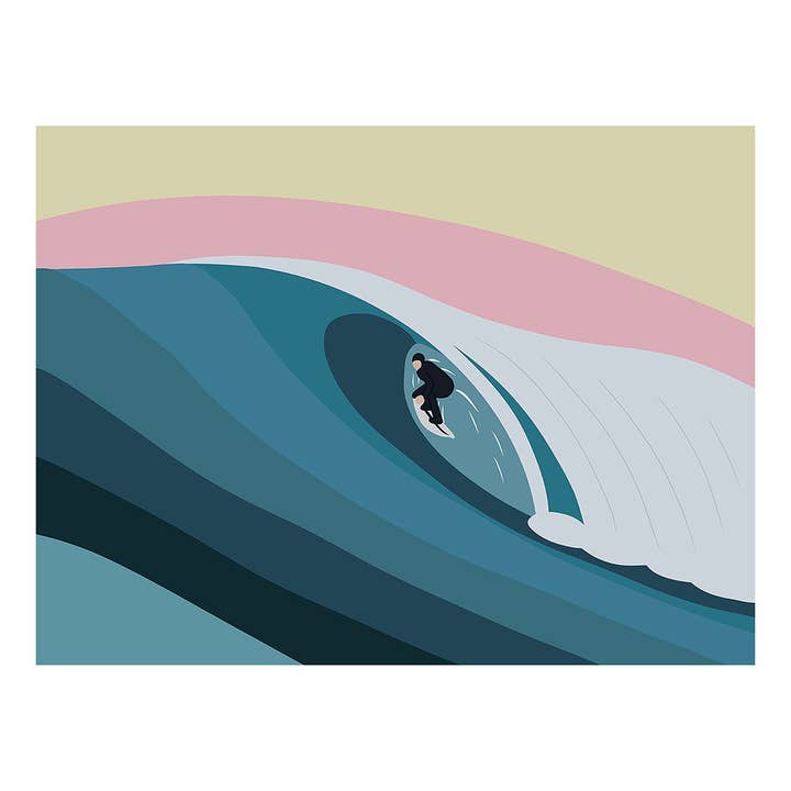 Sunset Gold | 8x10 Surf Art Print for wholesale by Muted Colors