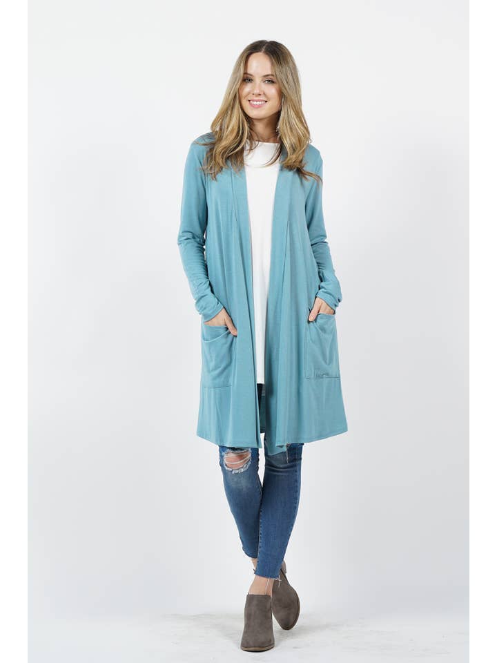 42POPS - Wholesale Cardigan - Women's - ",,...._ Open cardigan w/ slouchy pockets23