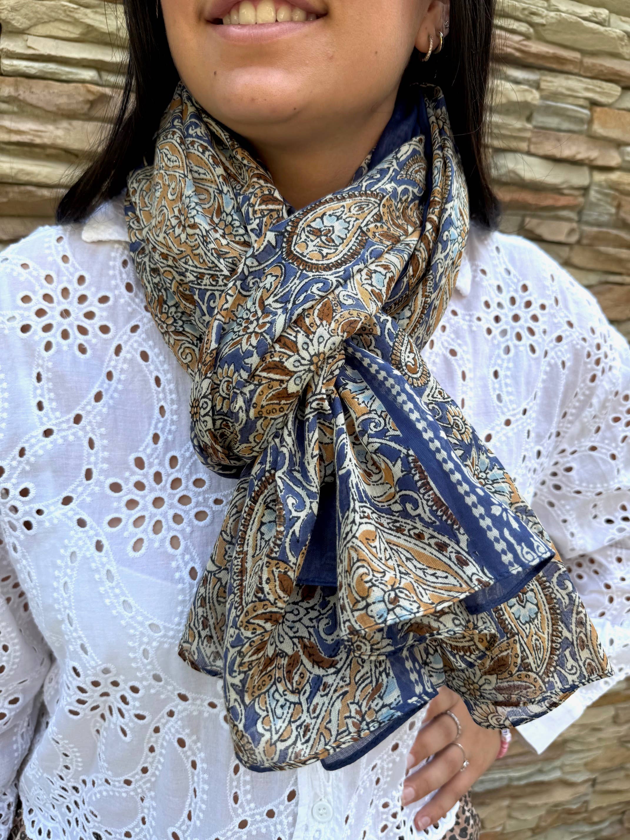 Maison Unik Accessoires - Wholesale Sjaal - Uniseks - Sjaal chèche Pareo 100% natuurlijk katoen - uniseks1