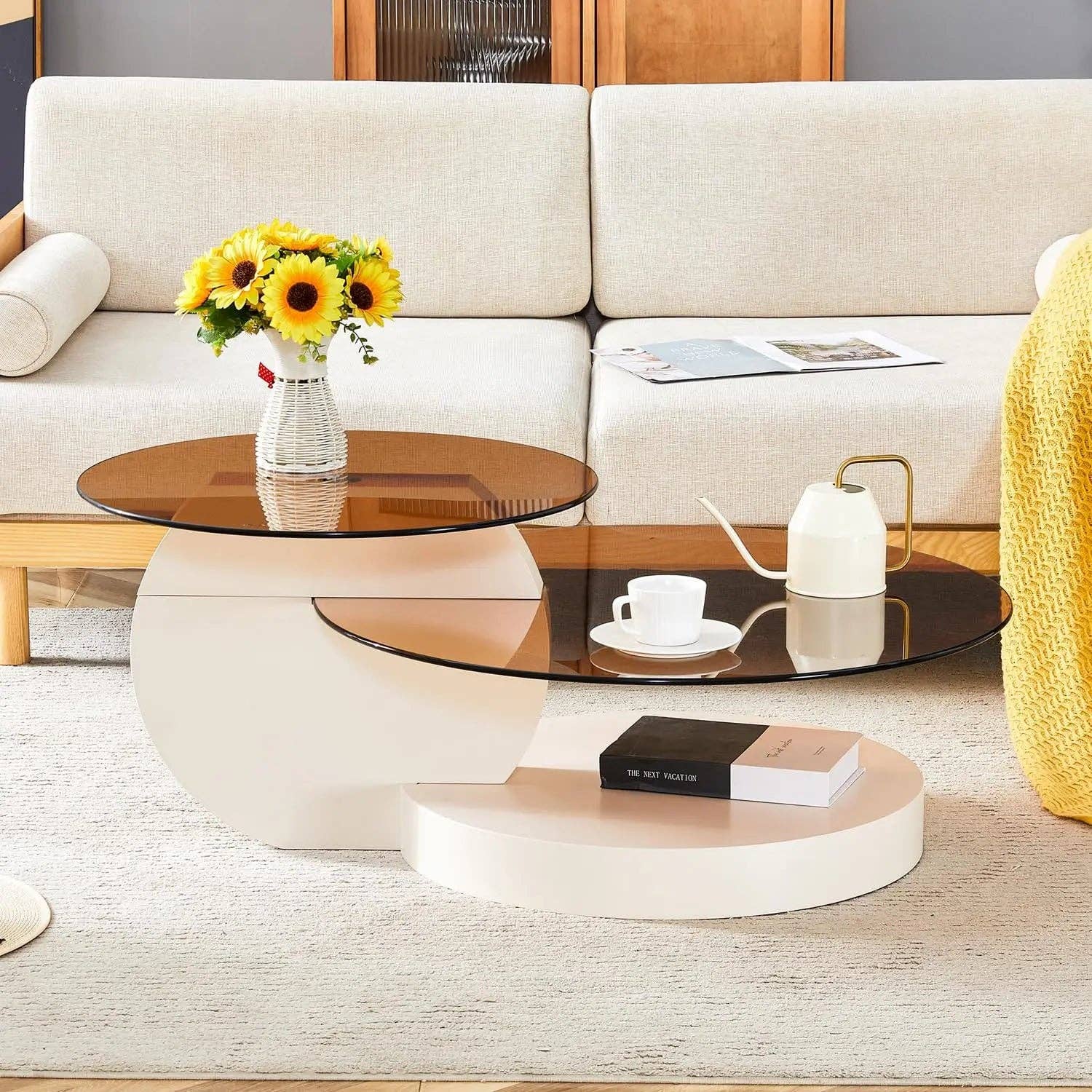 BlakOutlet - Wholesale Salontafel - Moderne ronde salontafels van gehard glas12