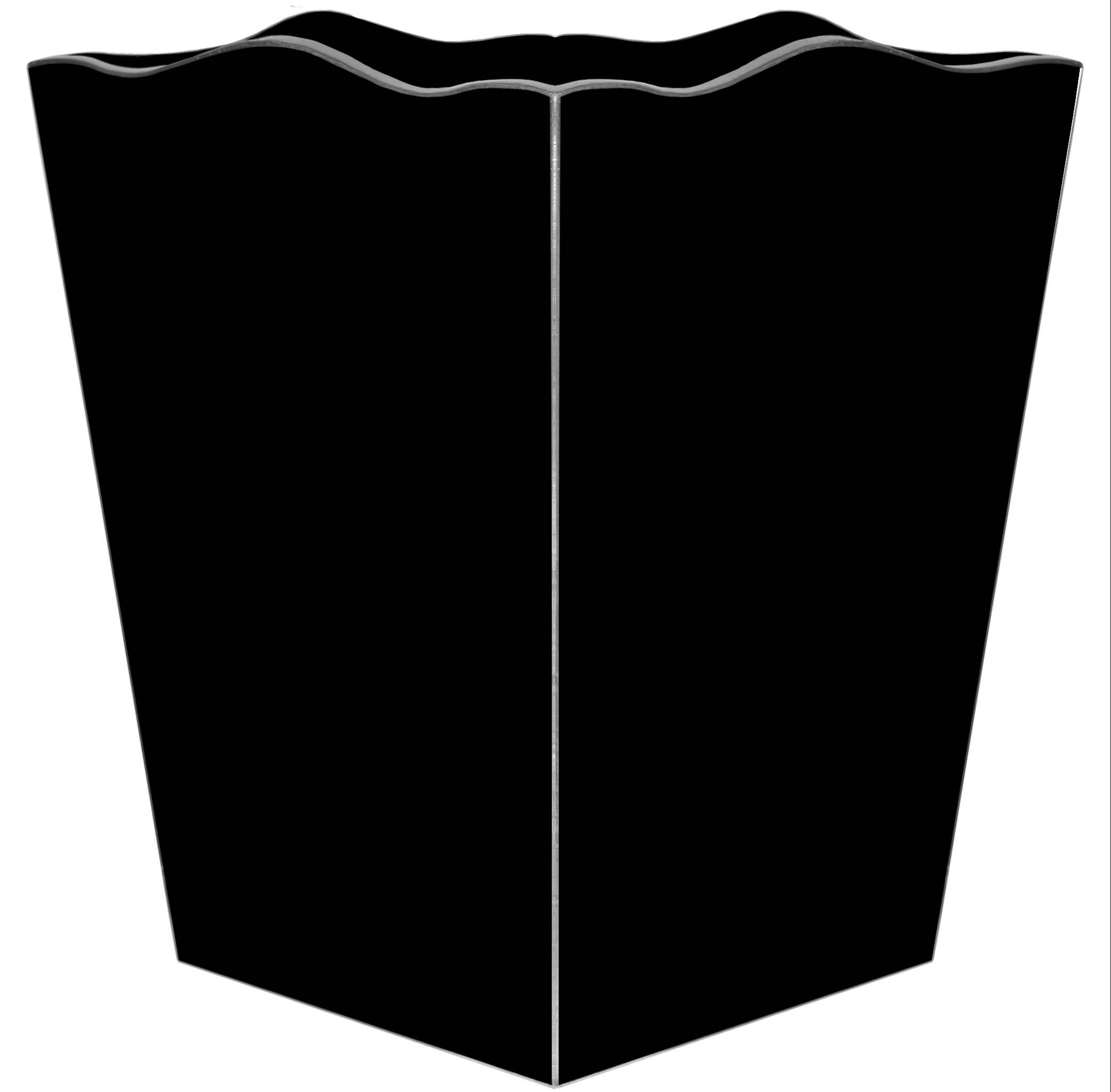 Marye-Kelley – wholesale Rubbish can/Rubbish bin – Plain Black Wastepaper Basket0