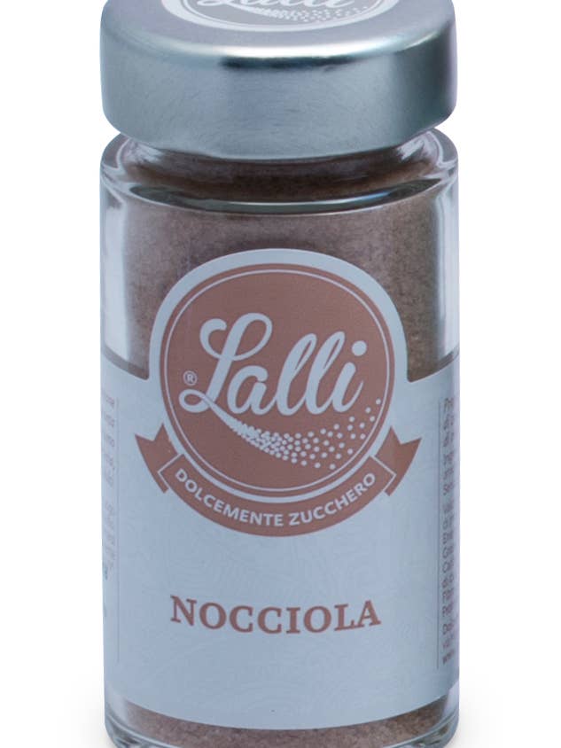 Hazelnut flavored sugar 85g for wholesale by Lalli Zucchero