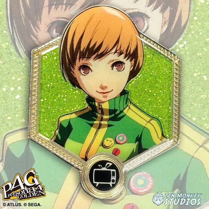 Chie Satonaka - Golden Series 2 - Persona 4 Golden Pin for wholesale by Zen Monkey Studios