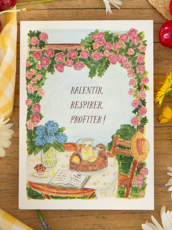 Carte - Terrasse d'été pour la vente par CAROFROMWOODLAND