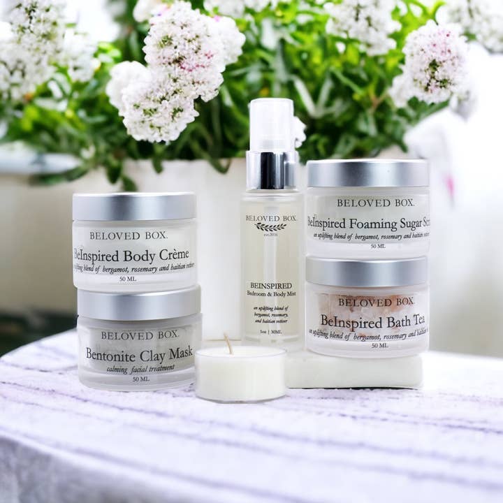 BeInspired Self-Care Box with Self Love Coaching Workbook for wholesale by BeLoved Box