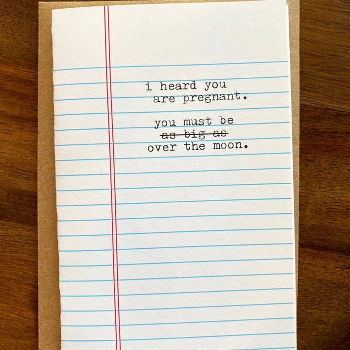 J'ai entendu dire que tu es enceinte, tu dois être aussi grande que sur la lune pour la vente par Ravensgoods