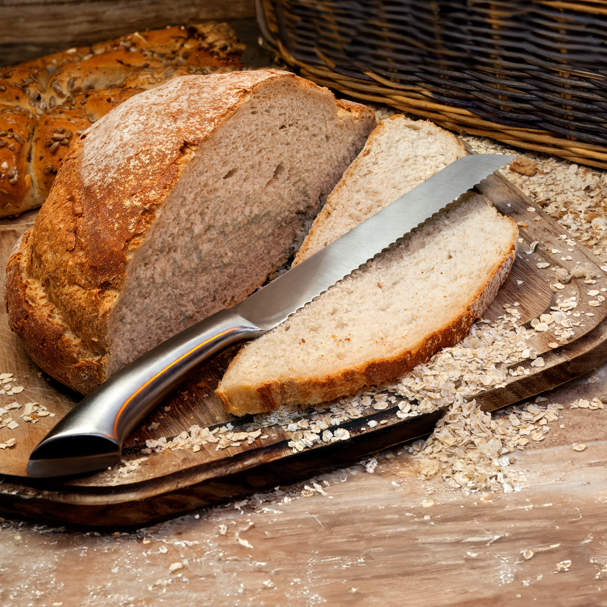 Zulay Kitchen – Engroshandel Køkkenkniv – Premium brødkniv i rustfrit stål med serrateret blad8