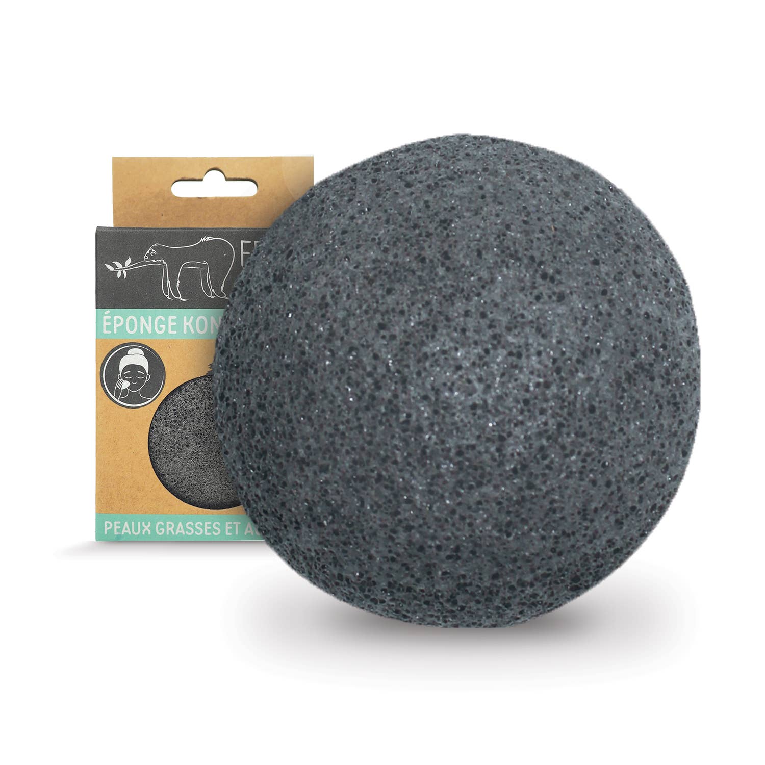 FRENCH TENDANCE - Wholesale Facial Cleanser - Konjac charcoal face sponge1