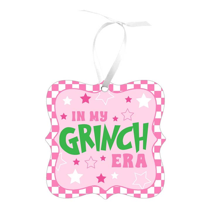 Viv&Lou - Wholesale Ornament - In my Grinch Era Frame Ornament