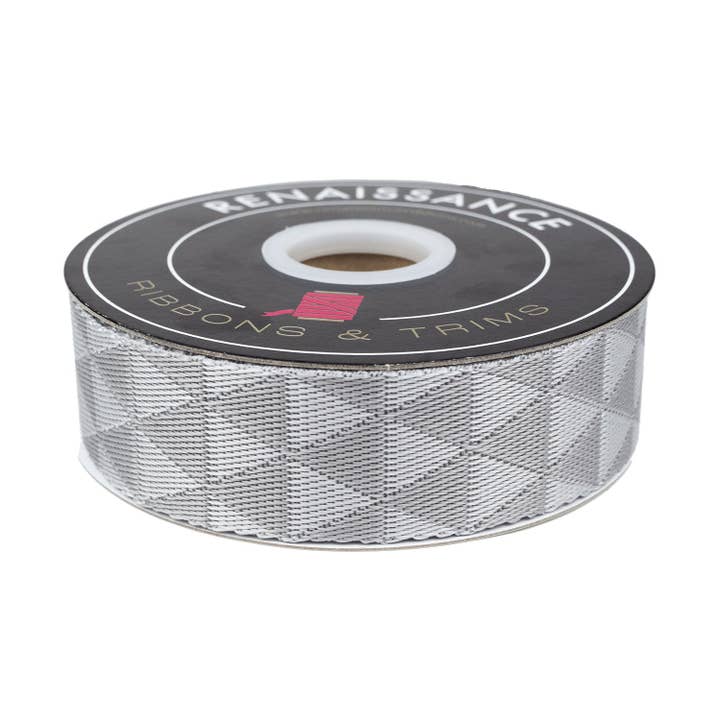 Grauwerk - Ziemlich schattig in Flüstern WEBBING - 1-1/2" Breite - von Tula Pink - 16 Yard Spule für den Großhandel von Renaissance Ribbons