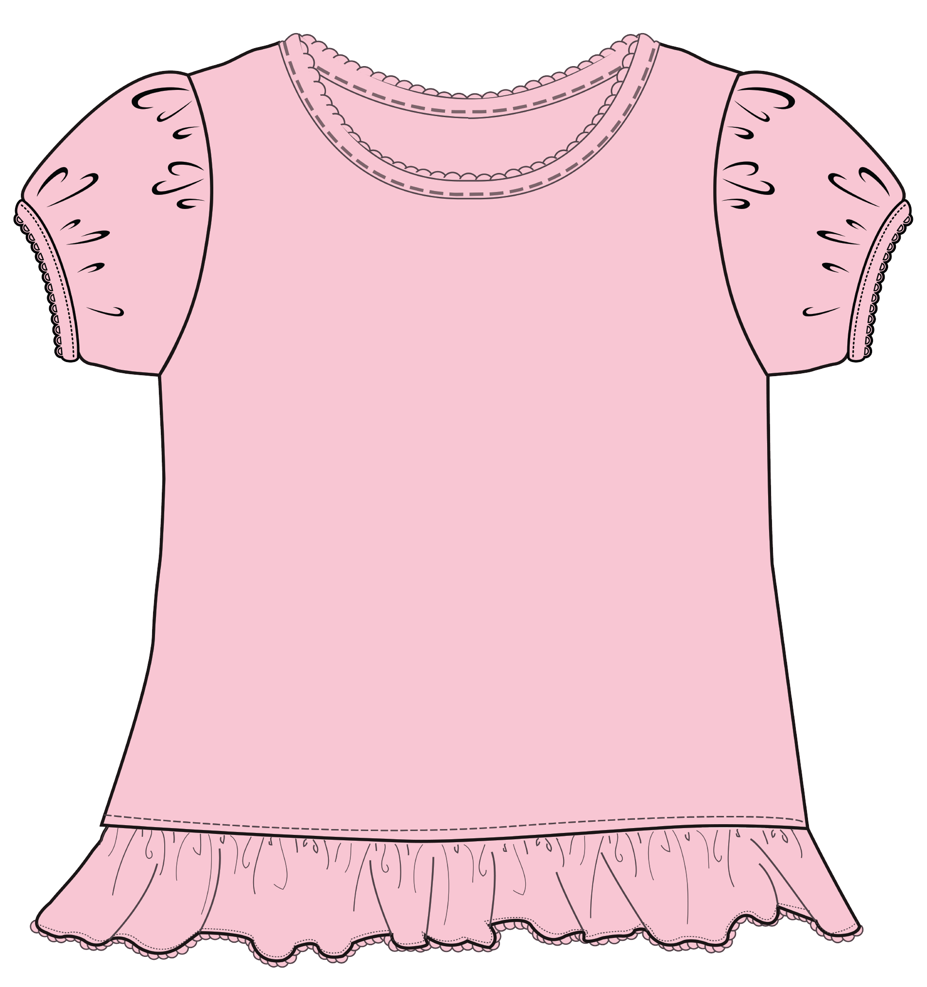 MARCELA – Großhandel T-Shirt – Kinder – Puffy Shirt mit Kinderärmeln3