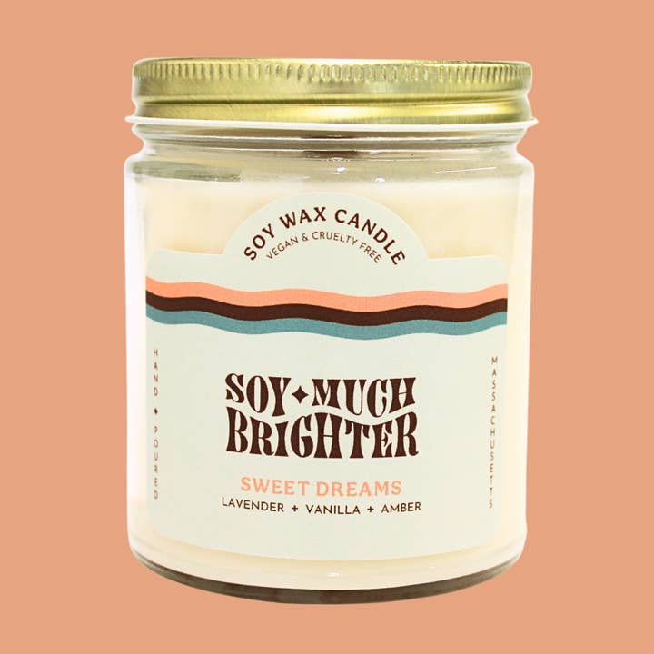 Sweet Dreams // Soy Wax Non-toxic Candle for wholesale by Soy Much Brighter Candle Co.