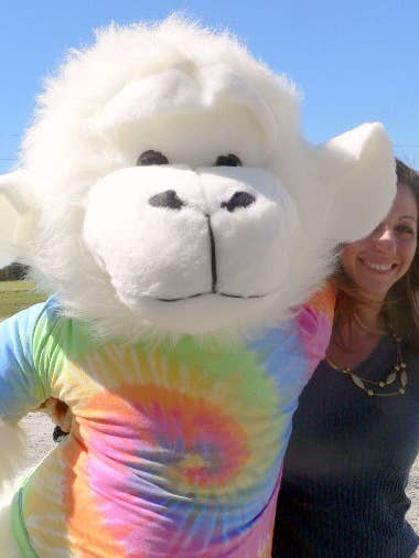 American Made Giant Stuffed White Gorilla 6 Foot Soft Big for wholesale by Big Plush