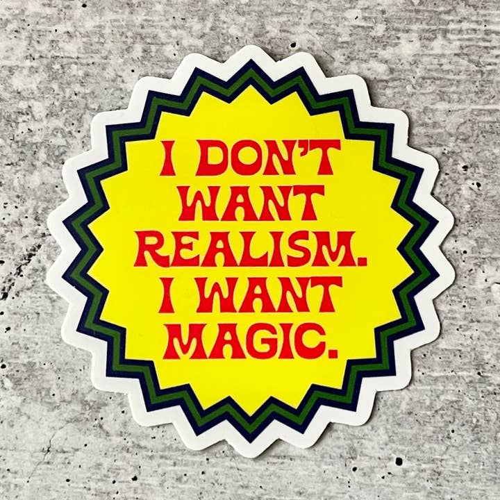 Jeg vil ikke have realisme Jeg vil have magi Sticker Tennessee Williams for engroshandel hos The Silver Spider