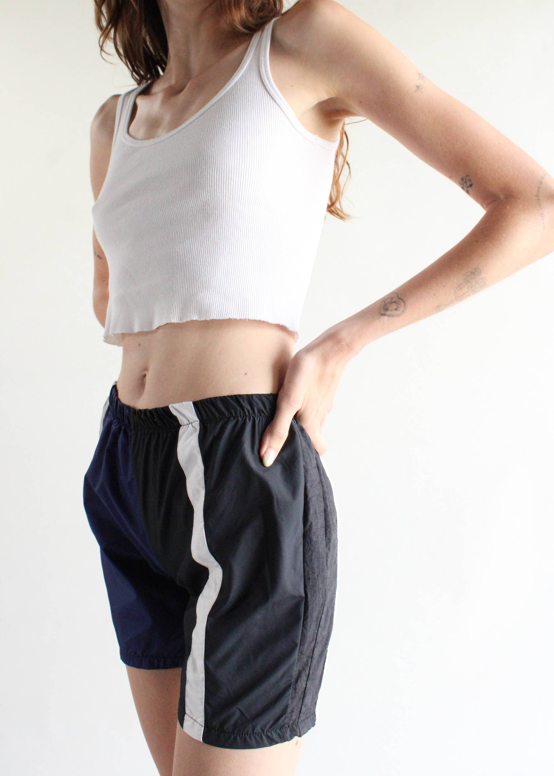 American Recycled Clothing - Wholesale Shorts - Women's - Pieced Track Short Bundle2