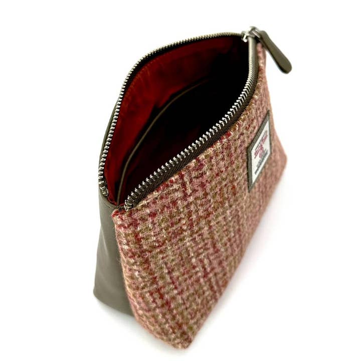 maccessori - Wholesale Make-up tas/toilettas - Harris Tweed Cosmetica Tas Maple2