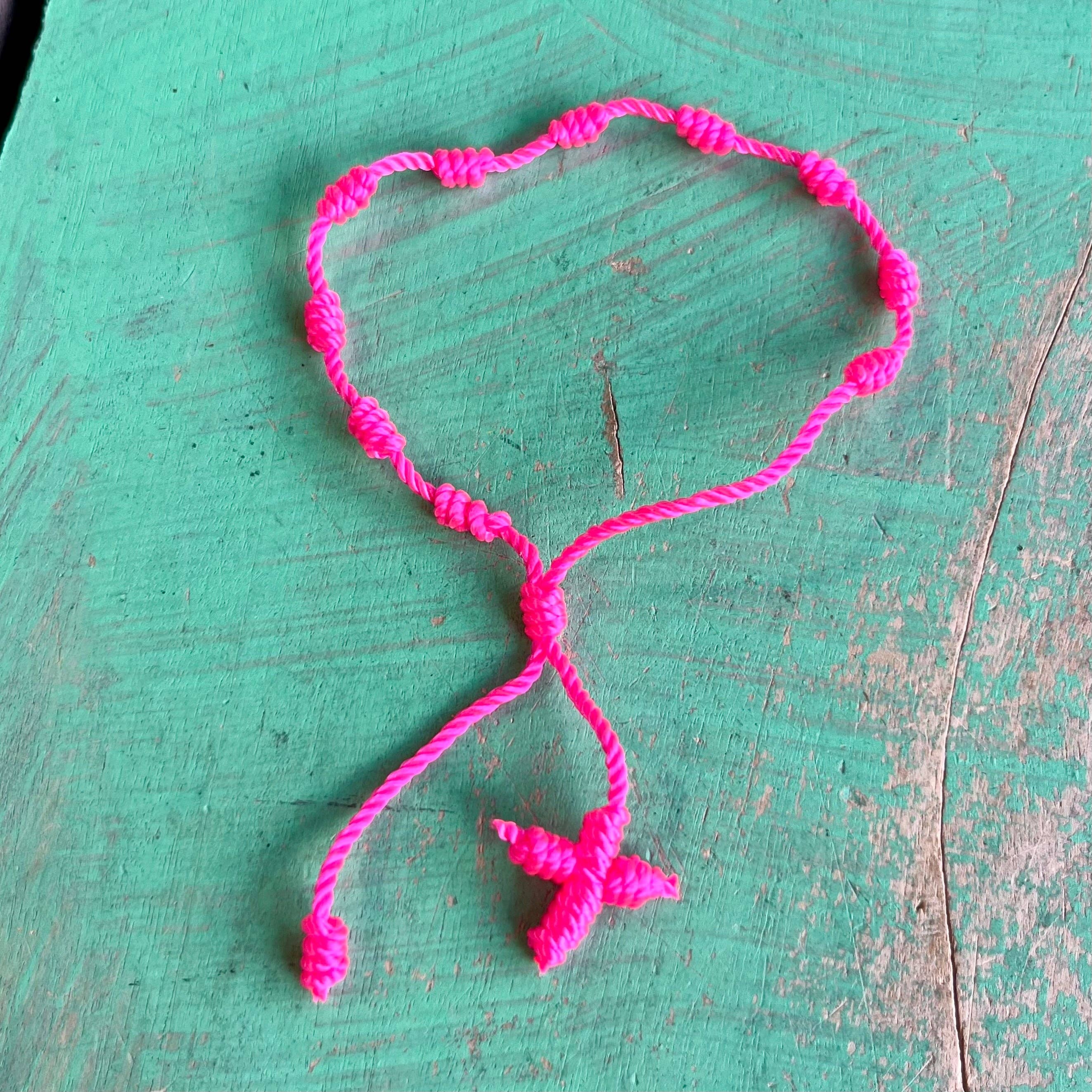 Love and Honor Jesus LLC - Wholesale Woven/Braided Bracelet - Knotted Cord Rosary Decade Adjustable Bracelet5