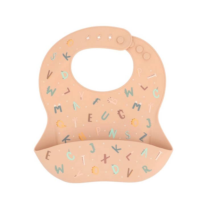 Funny Letters Silicone Bib for wholesale by Tutete