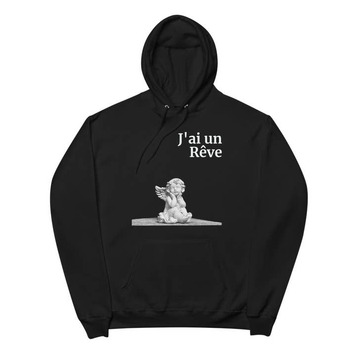 Sweat à capuche Nouvelle Terre (Noir) pour la vente par Urbancoolab