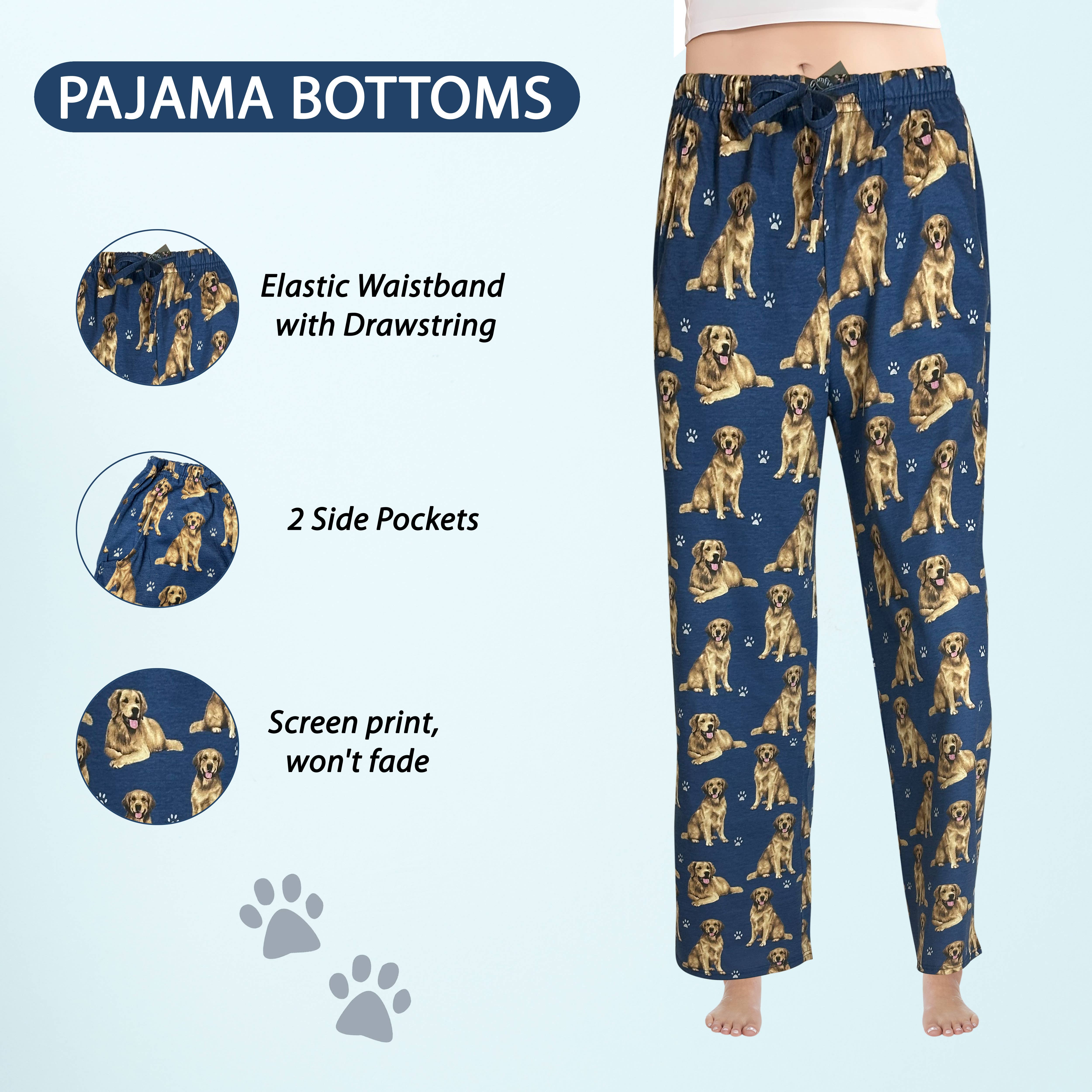 E&S Pets - Wholesale Sleepwear Bottom - Women's - Golden Retriever Pajama Bottoms - Pet Lover Pajama Pants1
