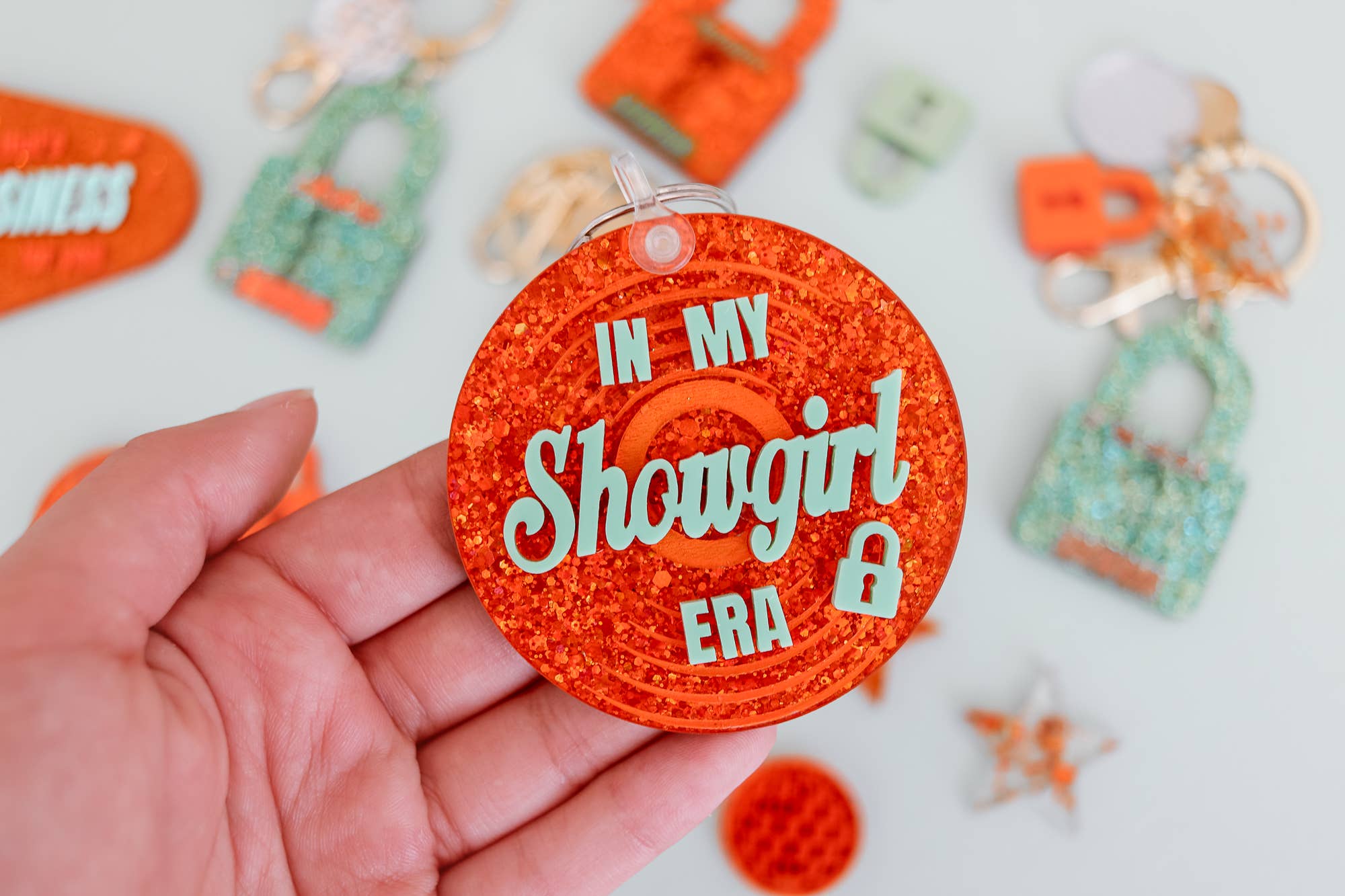 Paola Brown - Wholesale Keychain - Women's - In My Show Girl Era Glitter Keychain